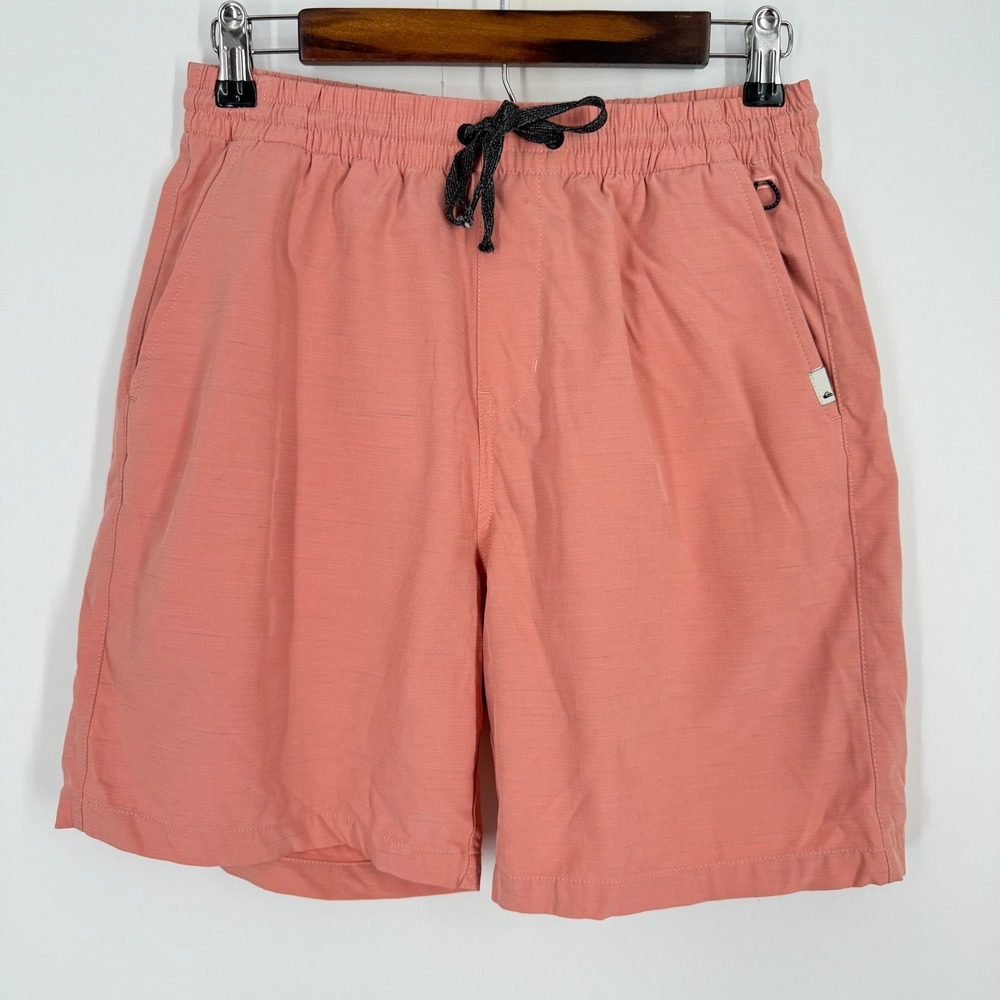 Quiksilver Amphibian Shorts Mens Coral Pink DryFlight‎ Hybrid Boardshorts